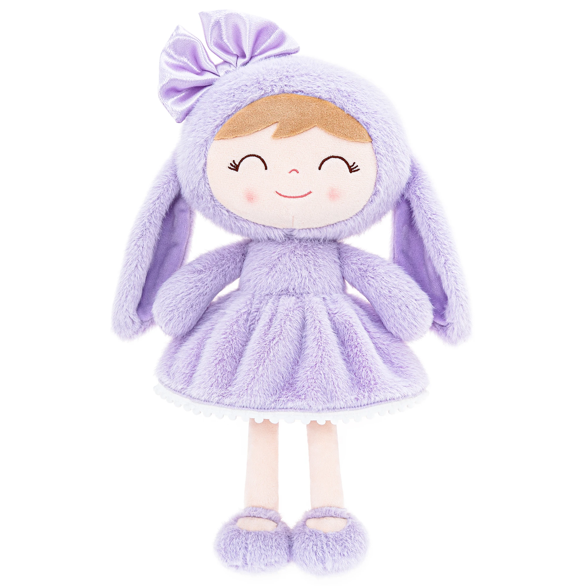 

Gloveleya Baby Dolls Plush Doll 2024 New Design Rabbit Doll Soft Toys Gir's Birthday Gift 30cm Purple