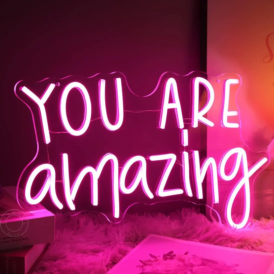 You Are Amazing Neon Sign  LED Signs Dimmable Neon Light Sign for Birthdays, Weddings, Bedroom, Living Room, Bars, Light Up Sign