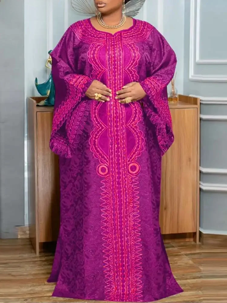 VONDA-Robe longue imprimée bohème pour femme, robe d'été grande taille, manches longues évasées, robe éducative vintage, robe d'été respirante décontractée, automne