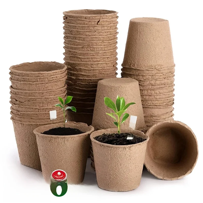 20-160 pièces graine pépinière tasse culture Pot plateau planteur papier cultiver plante démarreur fleur herbe biodégradable écologique outils de jardin
