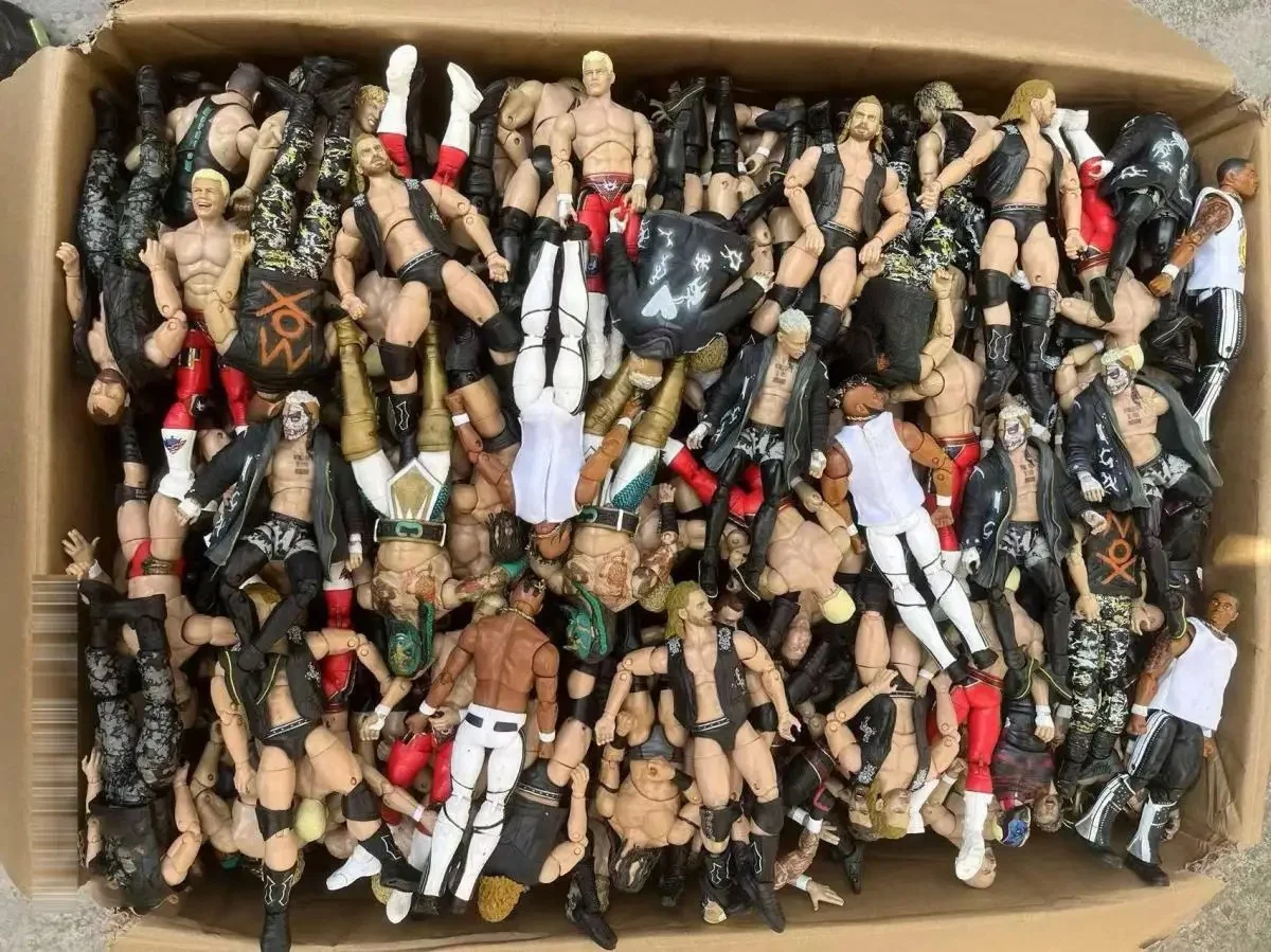 Figurka kolekcjonerska AEW, losowa, 16,5 cm, rzadka, styl 50, postać z ringu, wysokiej jakości plastikowa figurka akcji, elastyczna lalka-zabawka. — 2