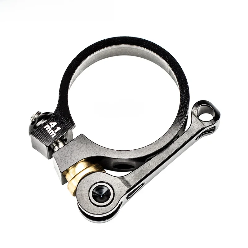 AliExpress blackhole 41mm Folding Bike Seat Clamp High Strength Aluminum Alloy Carbon Folding Bicycle Seat Post Clamp 41mm Quick Release Seat Clamp