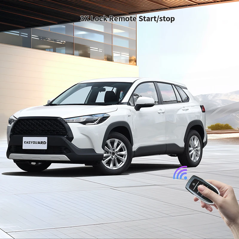 EasyGuard Remote Starter for Toyota 23-25 | Land Cruiser/Corolla Cross/Tundra | OEM Push Start Button| Automatic Transmission