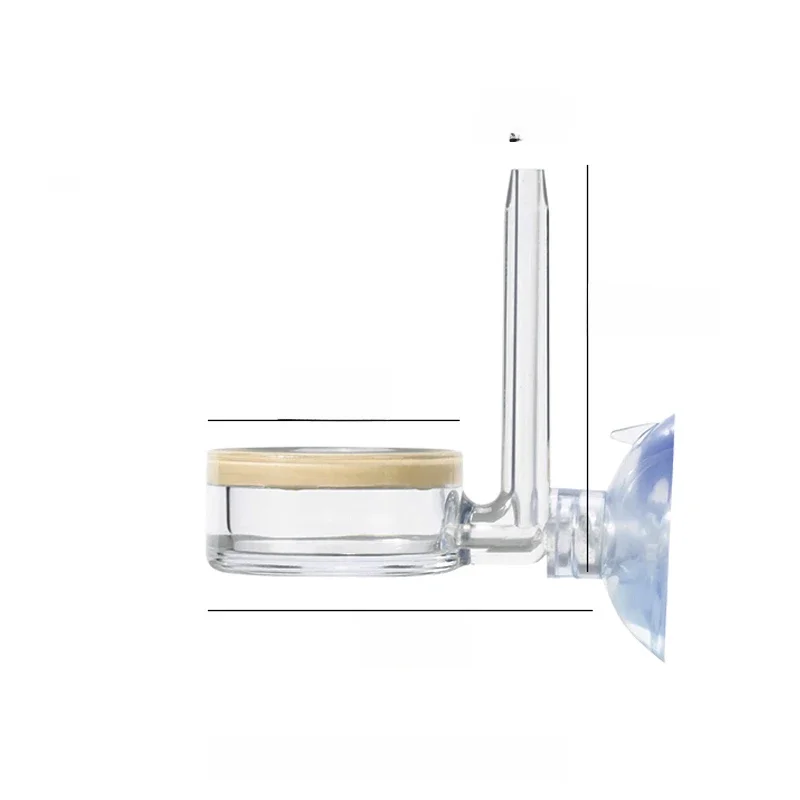 Nowy akwariowy atomizer CO2 przezroczysty dyfuzor CO2 rafiner zintegrowany materiał PC specjalny arkusz ceramiczny akwarium atomizer CO2 — zdjęcie 2