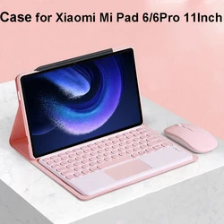 Case for Xiaomi Mi Pad 6 11Inch,Detachable Bluetooth Keyboard cover for Xiaomi Mi Pad 6 Pro 11Inch