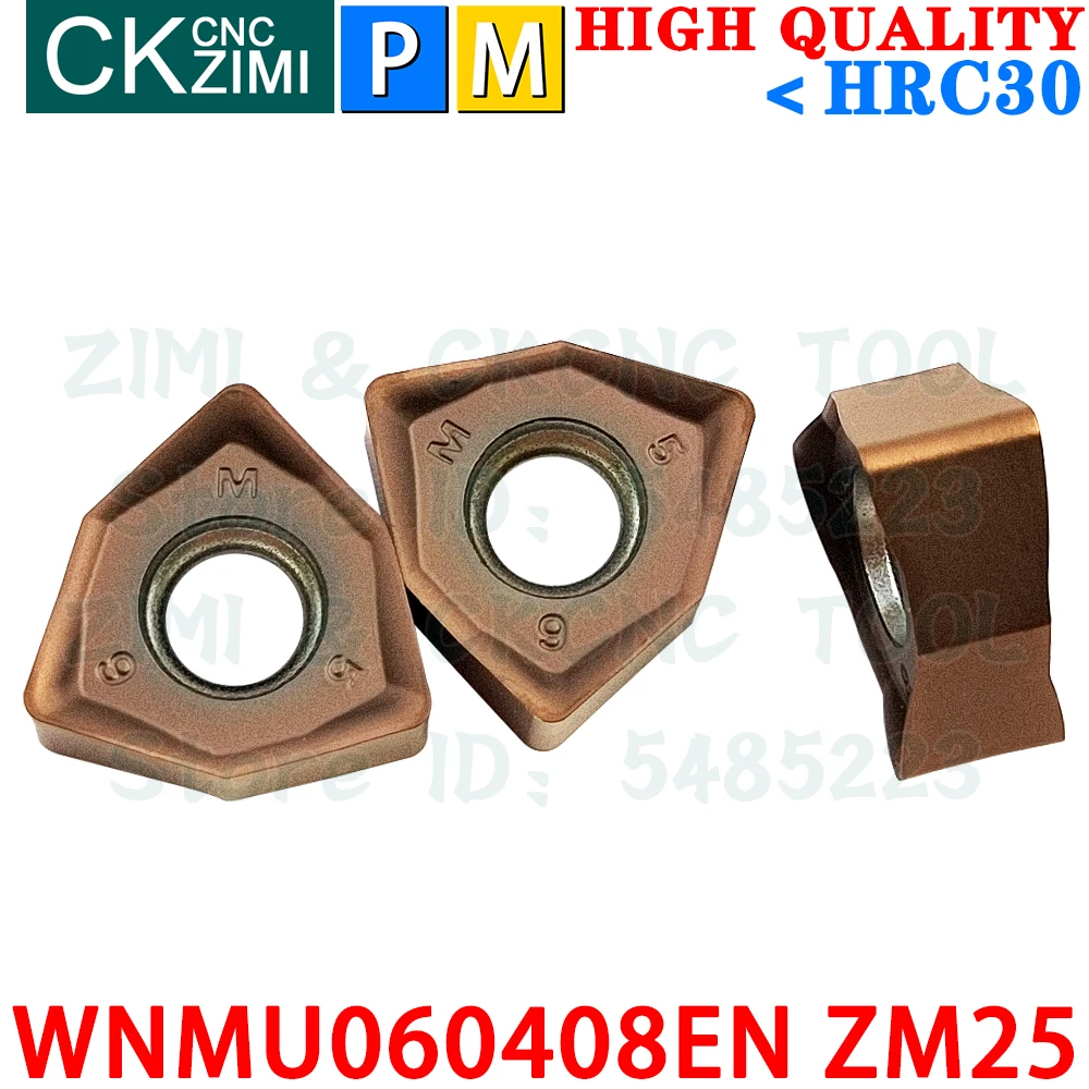 WNMU060408EN ZM25 WNMU 060408 EN ZM25 คาร์ไบด์ Fast Feed มิลลิ่งแทรก WNMU060408 CNC Indexable Heavy ตัดมิลลิ่งเครื่องมือ