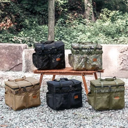 Camping Storage Bag Tableware Storage Bag Portable Utility Tote Bag Storage Case,Large Capacity Multifunctional Portable Hiking