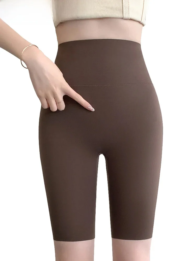 AliExpress BIVIGAOS Summer High Waist Cycling Shorts Women Slim Skinny Knee Length Biker Shorts Yoga Sports Seamless Shark Short Leggings