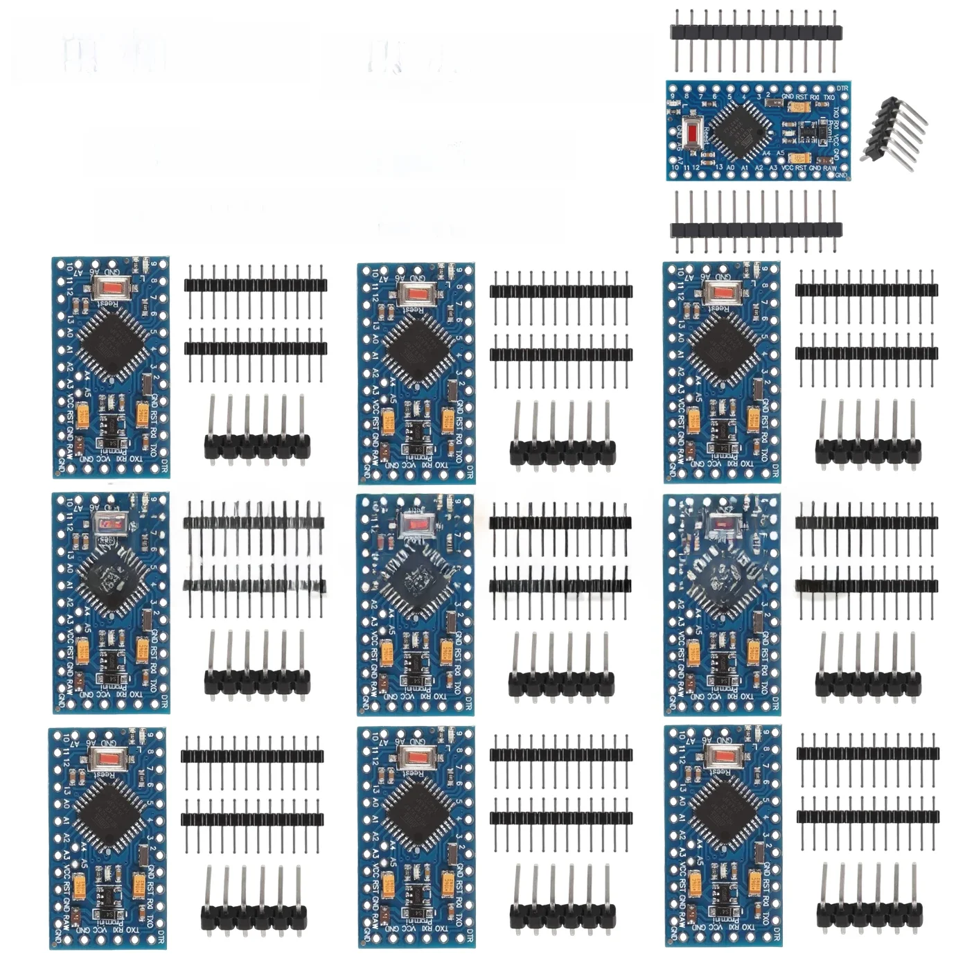 1-10 sztuk Pro Mini 328 Mini ATMEGA328P ATMEGA328 moduł 5V 16MHz płytka rozwojowa 3.3V 8MHz elektroniczny blok budowlany dla Arduino — zdjęcie produktu 7