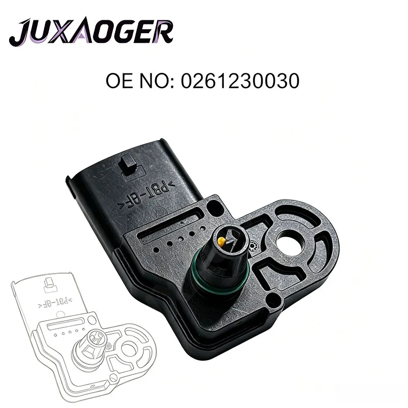 Manifold Absolute Pressure MAP Sensor 0261230030 For Fiat 500 Panda Grande Punto Doblo Fiorino Qubo Lancia Ypsilon Alfa Mito 1.2