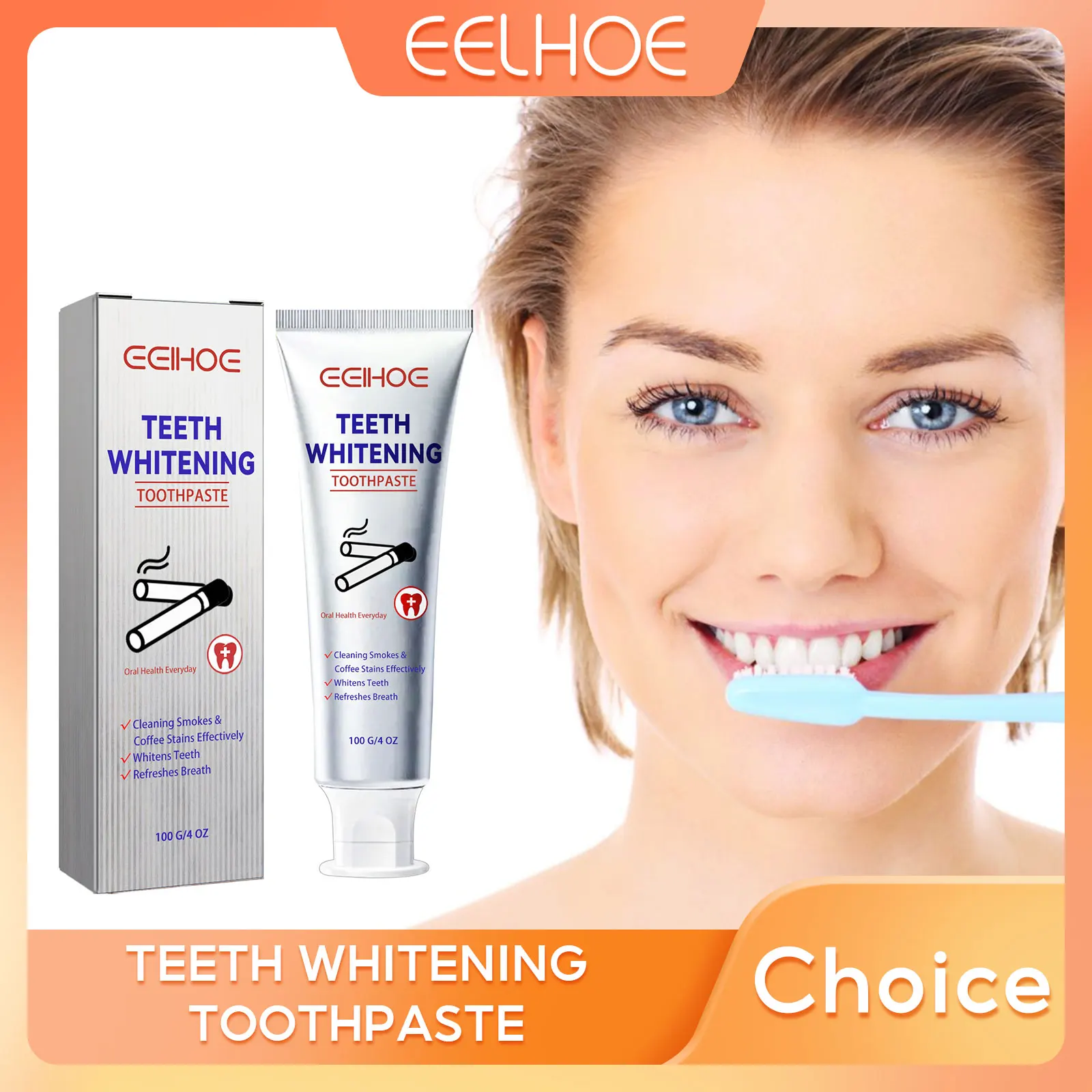 Whitening Teeth Toothpaste Cleaning Smoke Stains Removing Yellow Tooth Bleaching Dental Hygiene Oral Gums Care Refreshing Breath