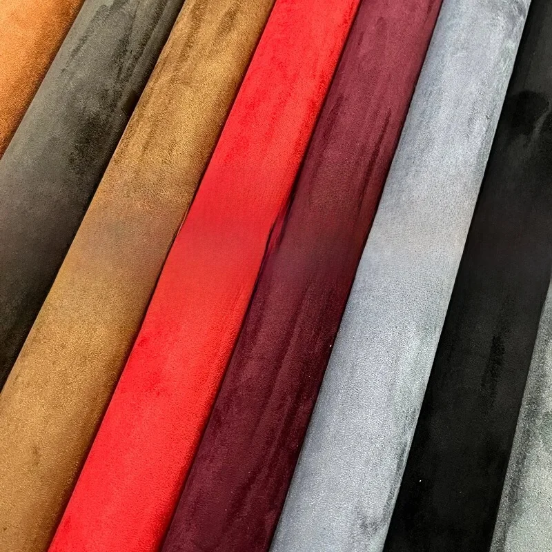 Plüsch-Wildleder, selbstklebender Leder-Wildlederstoff, Samtstoff für Auto-Innenraum-Modifikation, Türverkleidung, Werkbank, DIY, Lederhandwerk