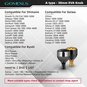 Gomexus-Giiatory Collection Giatory Fortel to Shimano Stradic CI4 Ultegra Daiwa Hướng dẫn Excelling LT, Nút Case, A30 bị lỗi, 30 mm 12 Dòng đánh cá chính Shimano Technium - 3