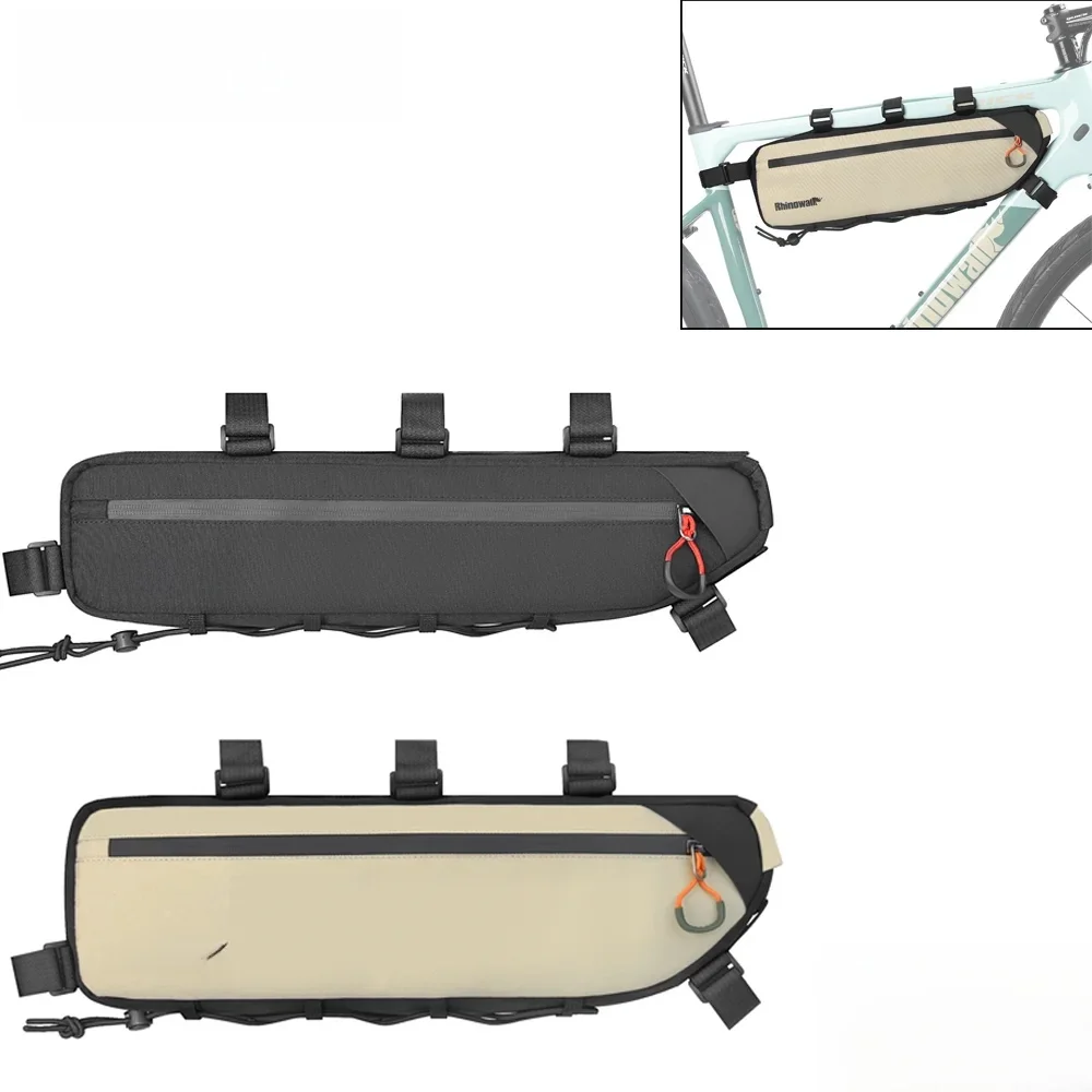 AliExpress Rhinowalk Bike Bag 2.1L/2.7L Bicycle Frame Under Tube Bag Dirt-resistant MTB Road Gravel Bike Triangle Storage Bag 1 Piece Sale