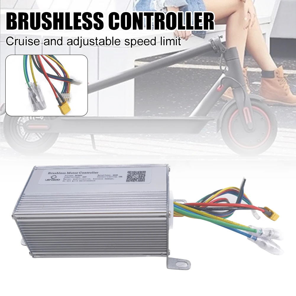 36V 350W Electric Scooter Controller Brushless 27km/h Max Speed Supports Speed Limiting Cruise for Xiaomi M365 Scooter