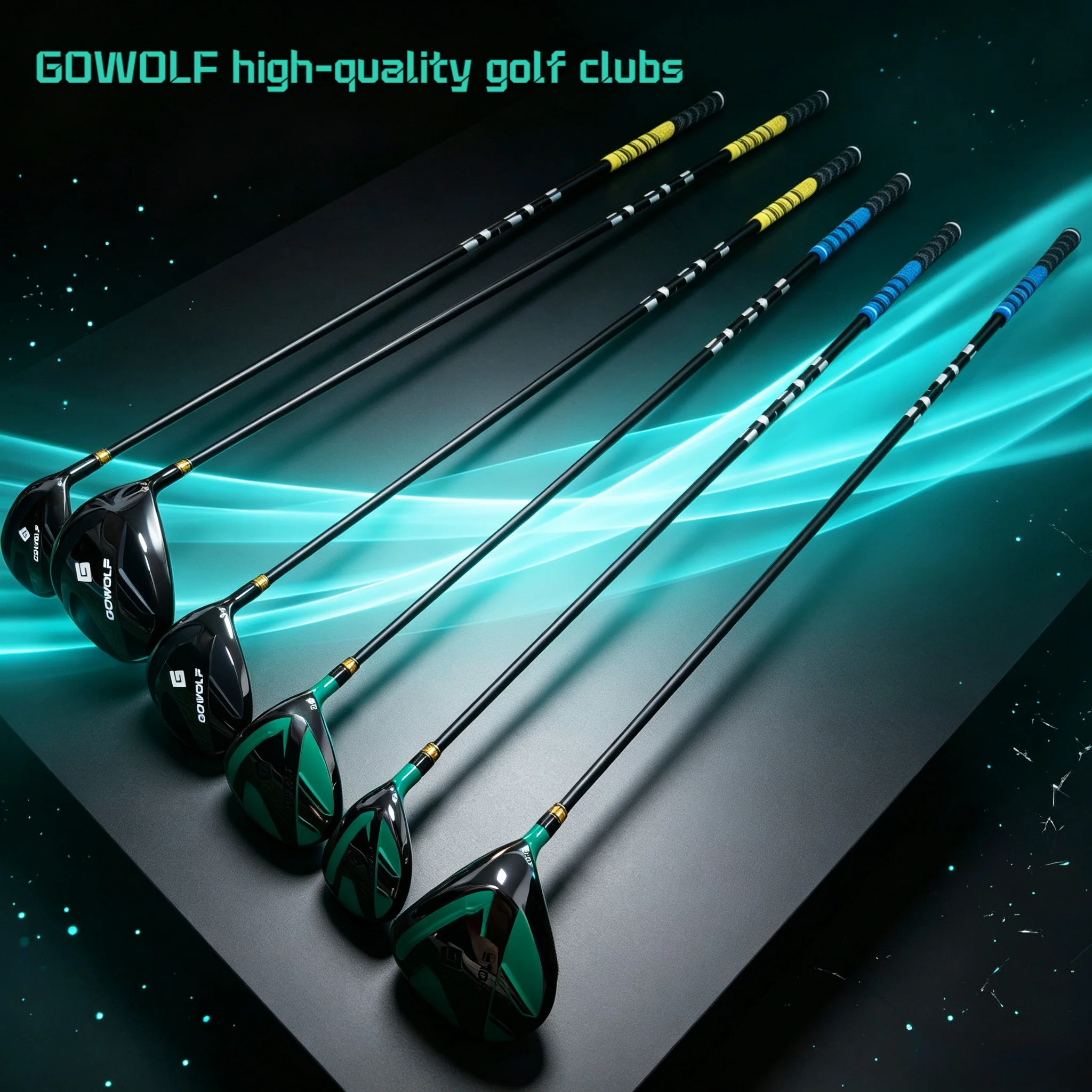 Multifunctional golf club: Driver, fairway wood, hybrid club. Suitable for both men and women. Available in black and green. Multiple precise lengths: 46/43/40.5inch. Optimized clubhead structure enhances shot forgiveness