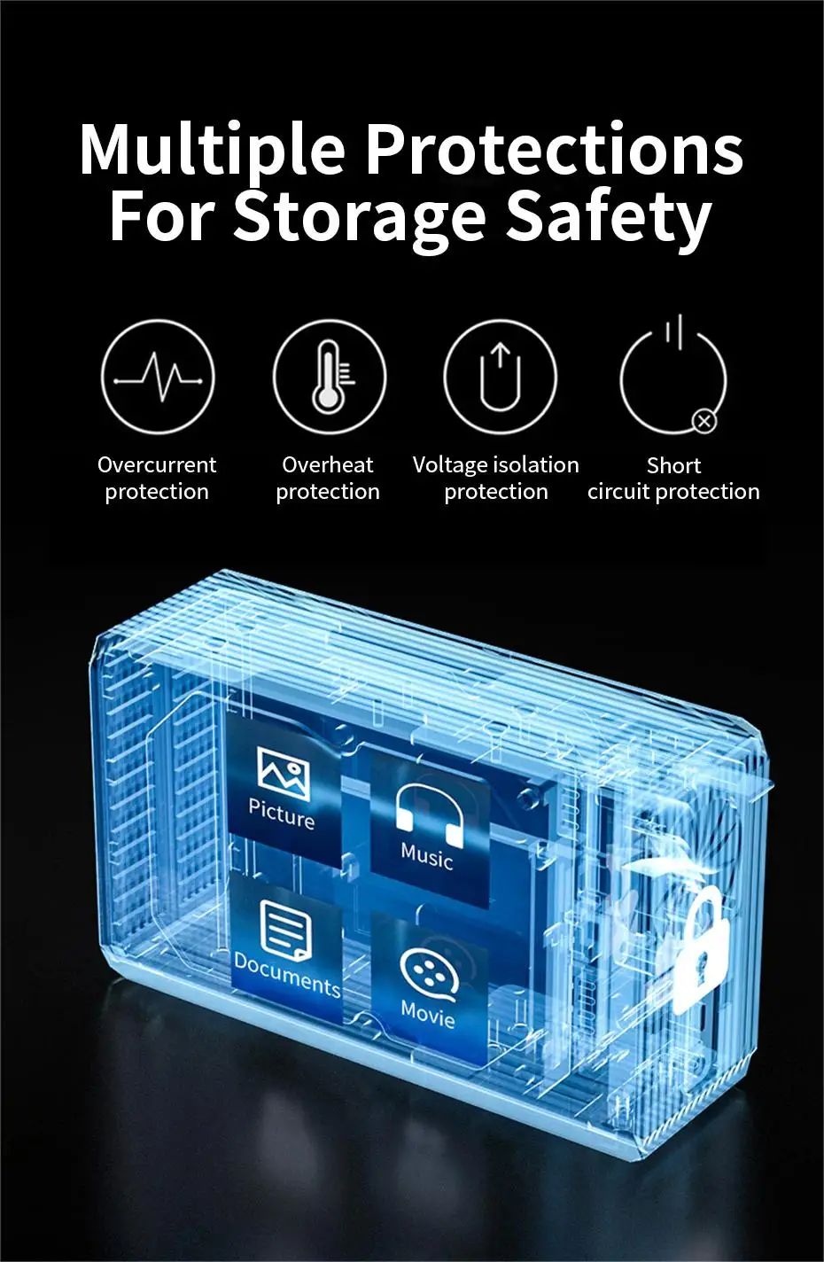 Custodia Esterna Acasis EC-7352 Per HDD 3.5" Doppia Baia &ndash; RAID, USB Type-C, Alluminio, Fino A 48TB