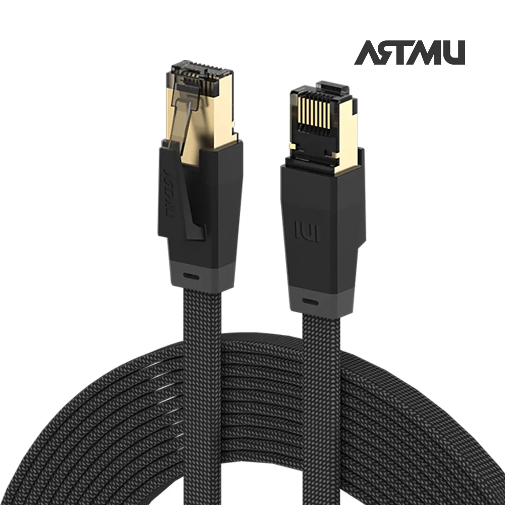 Artmu CAT8 Gigabit Ethernet Cable Flat