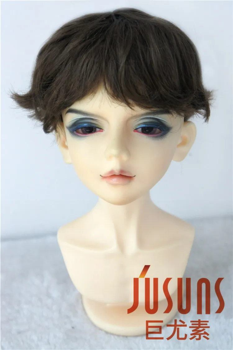 

JD420 1/4 1/3 Лидер продаж Короткие вьющиеся унисекс BJD Синтетический парик из мохера Костюм MSD SD Размер волос 7-8 дюймов 8-9 дюймов Аксессуары для кукол