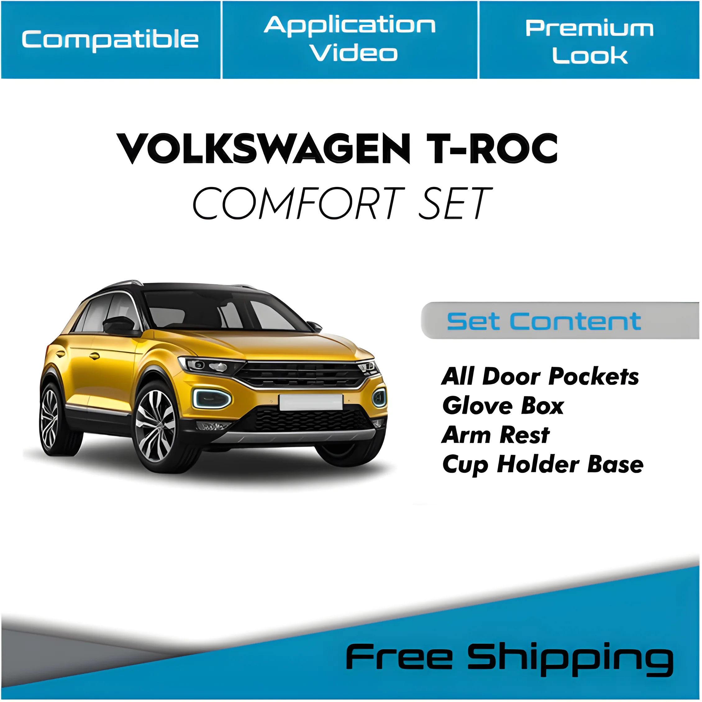 

For VOLKSWAGEN T-ROC soundproofing, acoustic insulated car vibration, acoustic foam, soundproof noise muffler for cars