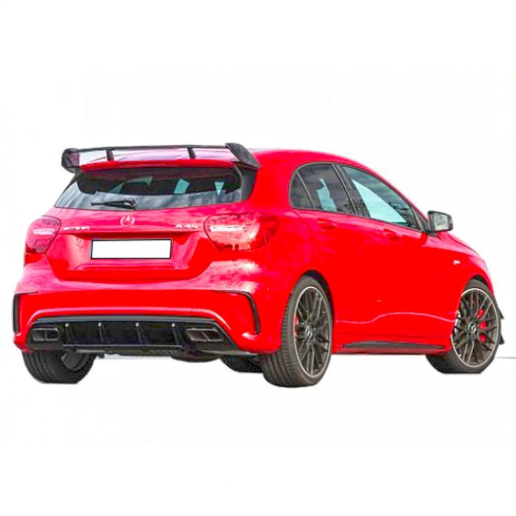 

Mercedes W176 A Series Amg A45 2012 - 2018 Diffuser ---Rear Bumper Spoilers Body Kit Side Ornament Stylish Wings Flaps Modified