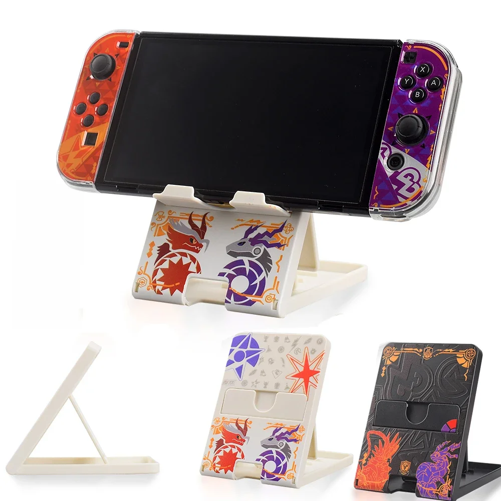 Support de Console 4 en 1 NS, figurine écarlate et violette, support de scène réglable, Base de châssis pour Nintendo Switch Oled