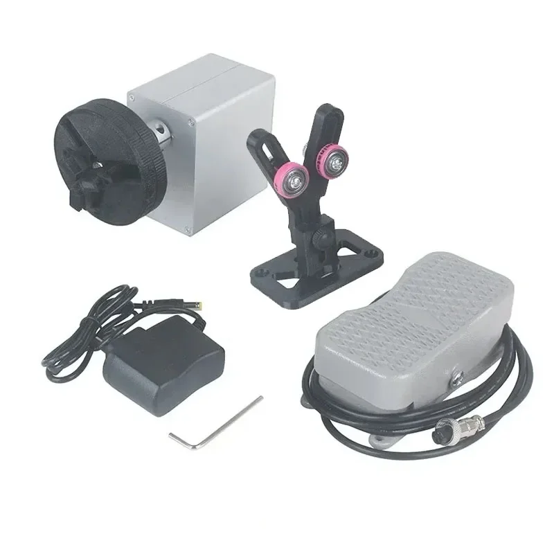 Portable Fishing Rod Building Elctric-Drive Machine Fishing Rod Winding Machine DIY Fishing Rod Epoxy Resin Rotating Gluing