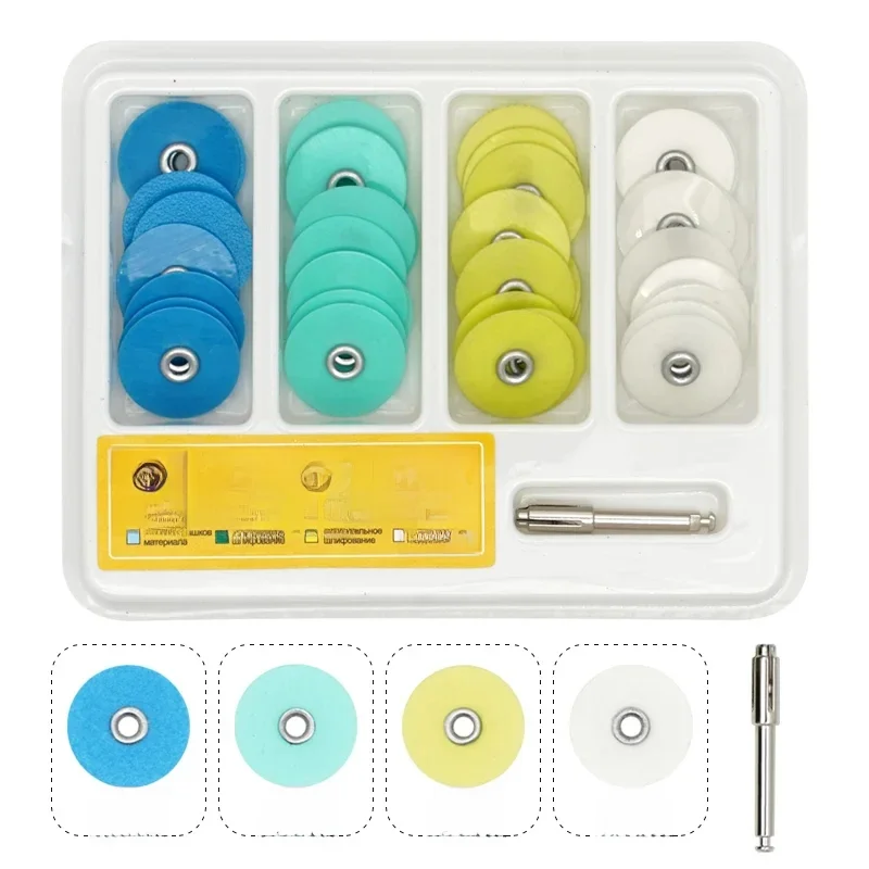 /05/2019 de Polissage Dentaire, 4 Couleurs, Réduction Brute, Mandrin de Contour, Ensemble de Dents, Matériaux d'Outils pour Dentistes, 40/80 Pièces