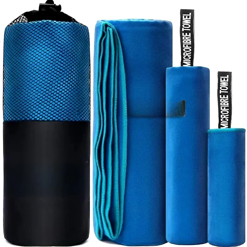 Serviette de sport à séchage rapide 40x80CM, bleu, gris, vert, Orange, natation, Fitness, Camping, course à pied, serviette de plage