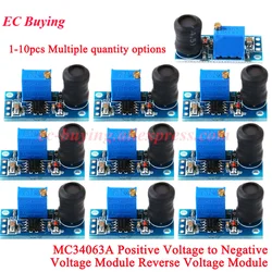 1-10Pcs MC34063A Positive Voltage Convert Negative Voltage Module DC-DC 3.6v-36v Reverse Voltage Module MC34063 Chip PCB Board