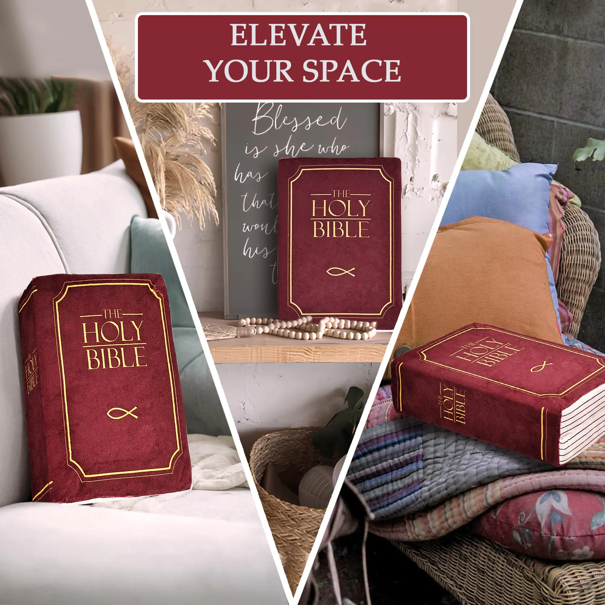 33 cm * 22.3 cm Cutest Bible Memory Foam Pillow Bible Pillow Corinthians Pillow Learn the valuable lesson of 1 Corinthians 13