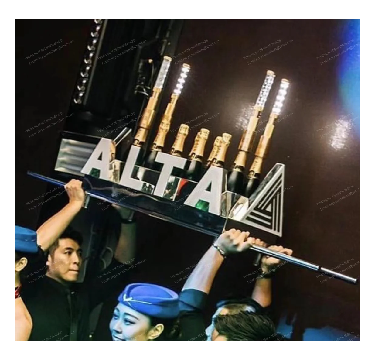 Personalizado levou garrafa titular