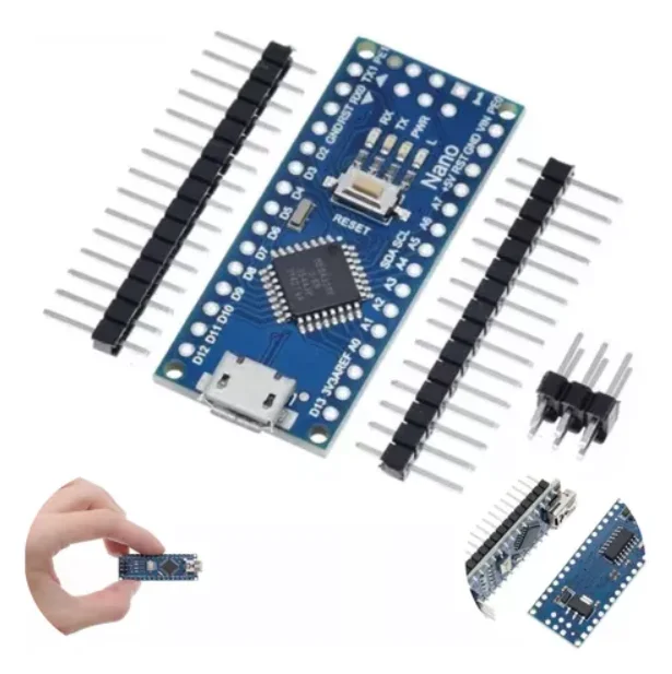 Arduino Nano Atmega328  Micro Usb Com Nfe 2 Unidades