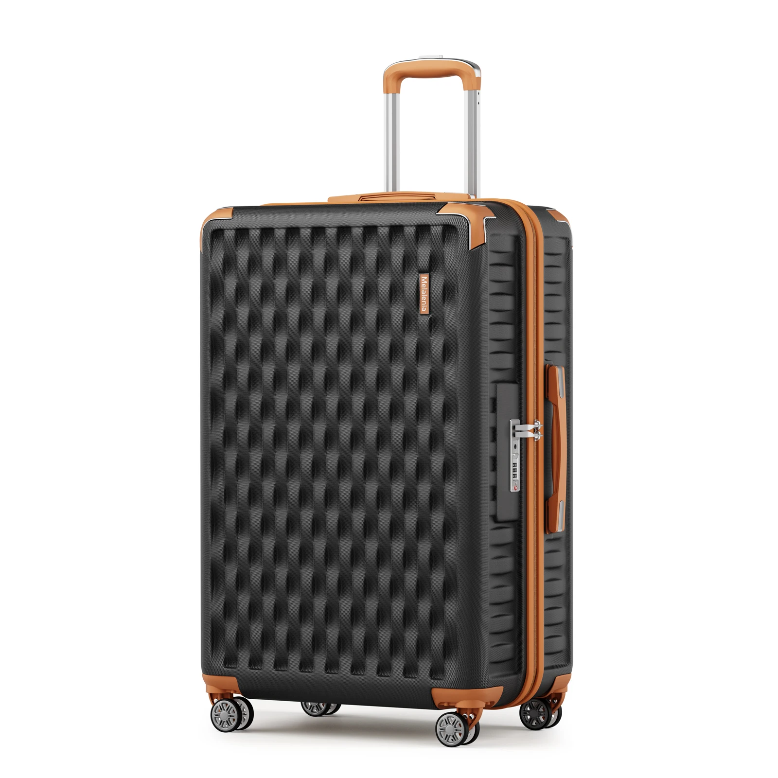 Bagaje Melalenia, maleta de ABS de carcasa dura con cerradura TSA con rueda giratoria, equipaje mediano facturado liviano para viajes