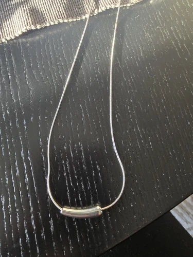 Stainless Steel Water Drop Pendant Necklace photo review