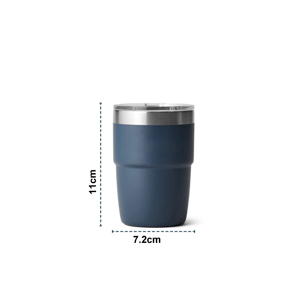 Thermos in acciaio inossidabile da 8 once Tazza di ghiaccio portatile multicolore Mini tazza da caffè isolata a doppio strato con bottiglia d\'acqua