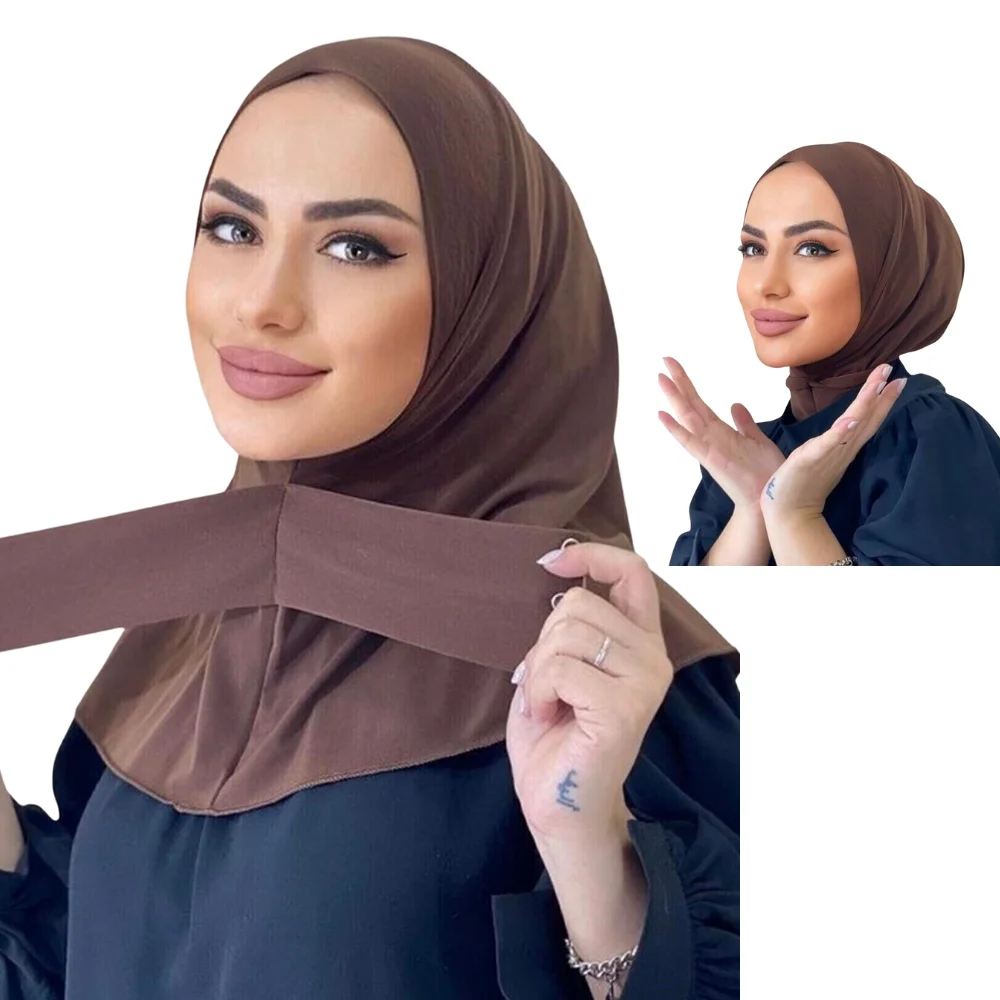 Practical Ready Hijab Scarf Shawl Snap Fit Çıtlı Muslim Sets Women Clothing 2023 Winter Autumn Season Burkini Abaya Khimar Modest Bridal Veil Instant Hijab Ready To Wear Jersey Hijab Sports Hijab Hijab Sets Scarf Shawl