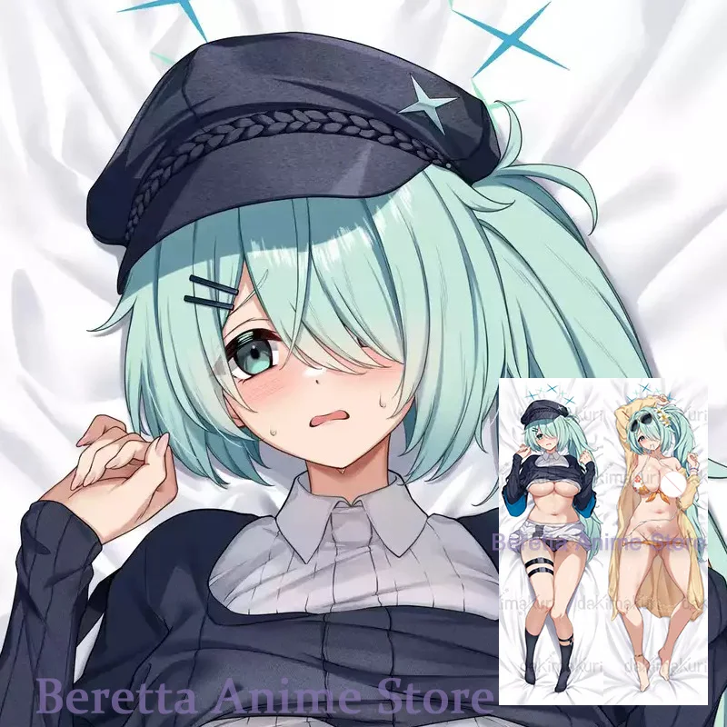 Dakimakura أنيمي Tsuchinaga Hiyori الأزرق الأرشيف على الوجهين طباعة غطاء وسادة للجسم بالحجم الطبيعي #3