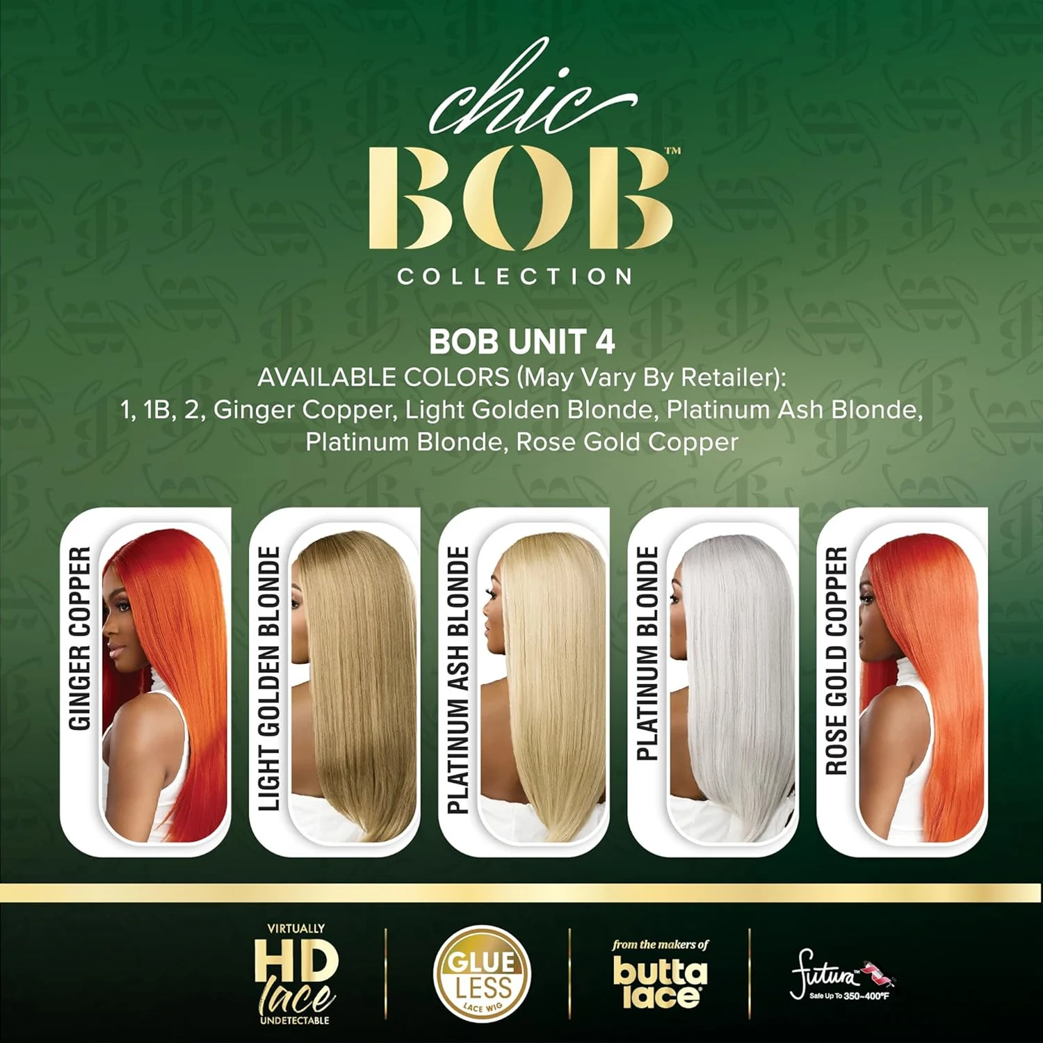 Peruka syntetyczna Sensationnel HD Lace Front Butta Lace Glueless Chic Bob Unit 4