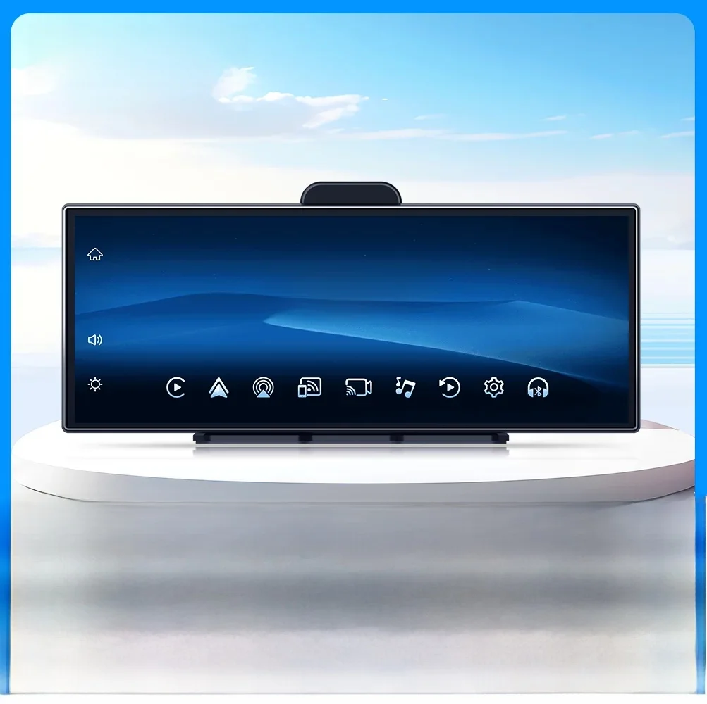 Imagebon H70K 11,4" 4K Dashcam Wireless CarPlay & Android Auto Dual Recording WiFi GPS Navigation AI Voice Nachtsicht Auto DVR