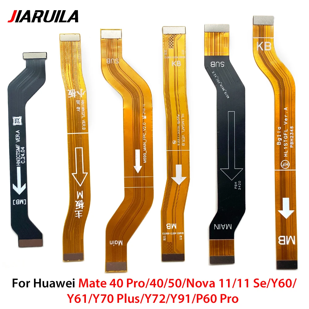 

10 шт. разъем материнской платы, гибкий кабель для Huawei Mate 40 Pro 40 50 Nova 11 11 Se Y60 Y61 Y70 Plus Y72 Y91