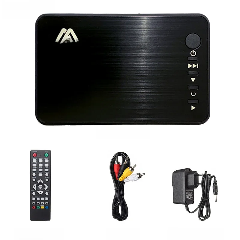 Mini Odtwarzacz Multimedialny Full HD z Funkcją Autoplay, Obsługa 1080P, USB, Zewnętrzny Odtwarzacz HDD, Obsługa Kart SD, Dysków U, Wyjście HD VGA AV, Obsługa MKV RMVB — zdjęcie produktu 7