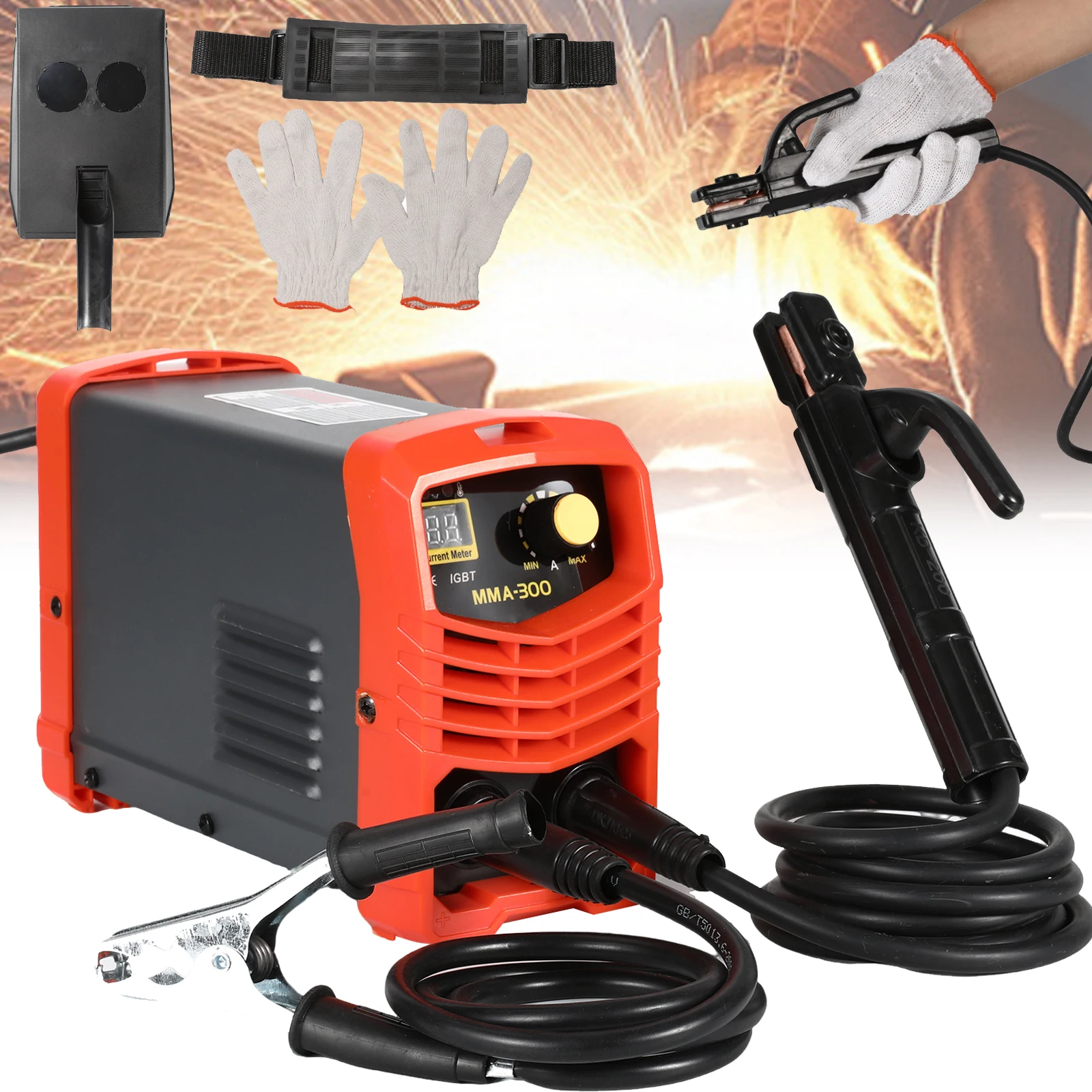 OWJHE Portable 300A MMA Arc Welder Inverter Welding Machine 220V Mini Iron Electric Welding Equipment Car Repairing Tools