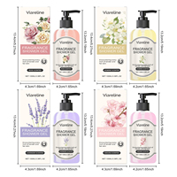 Viareline Fragrance Shower Gel Series Moisturizing and Moisturizing Care Skin Shower Gel Efficiently Cleanses Lasts Fragrance
