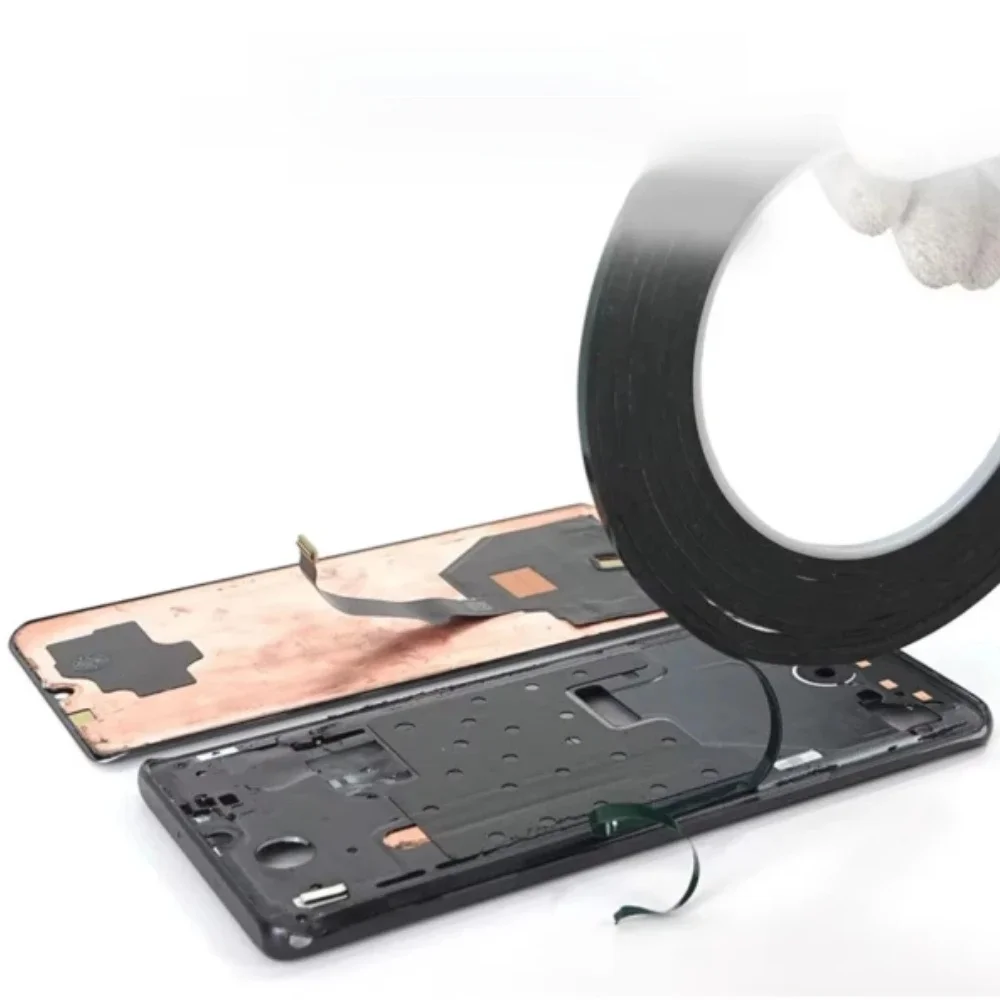 Ruban adhésif double face pour réparation de téléphone portable, écran tactile LCD, panneau 3mm, mousse autocollante, 10m