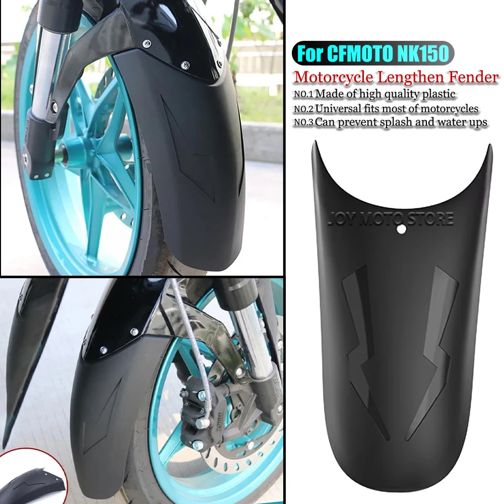 

For CFMOTO 150nk Motorcycle Extender Lengthen Front Fender Rear and Front Wheel Extension Fender Splash Mudguard Guard