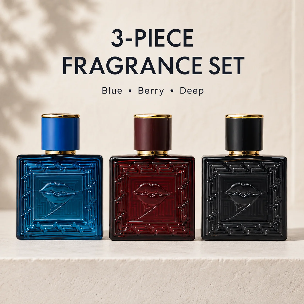 Perfume Fragrance Blue - Conjunto de Perfumes Unissex 3PCS Coleção