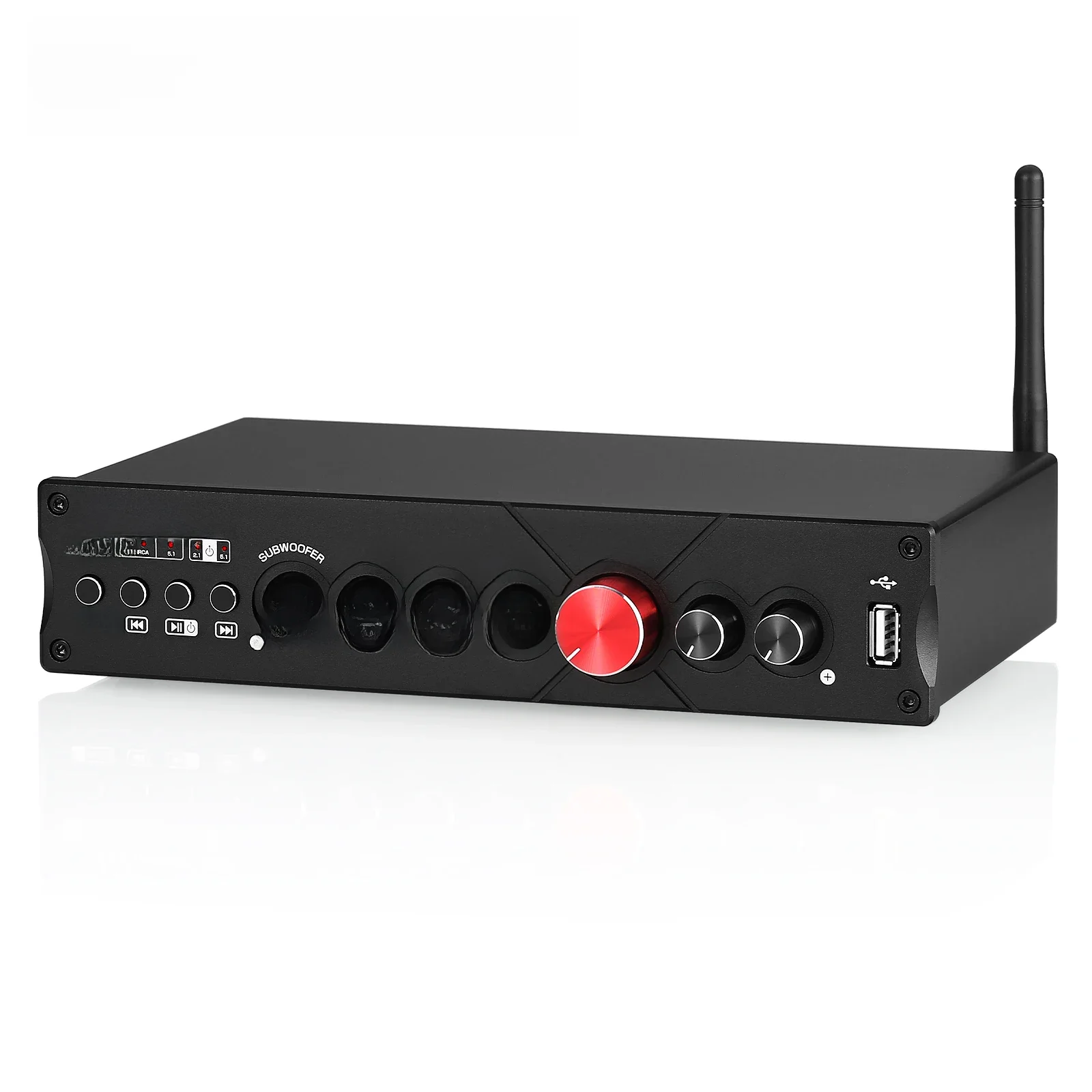 Nobsound M5.1 Digitale Bluetooth Ontvanger 5.1 Kanaals Coaxiale/Optische Home Theater Eindversterker U-schijf Subwoofer Versterker - afbeelding 2
