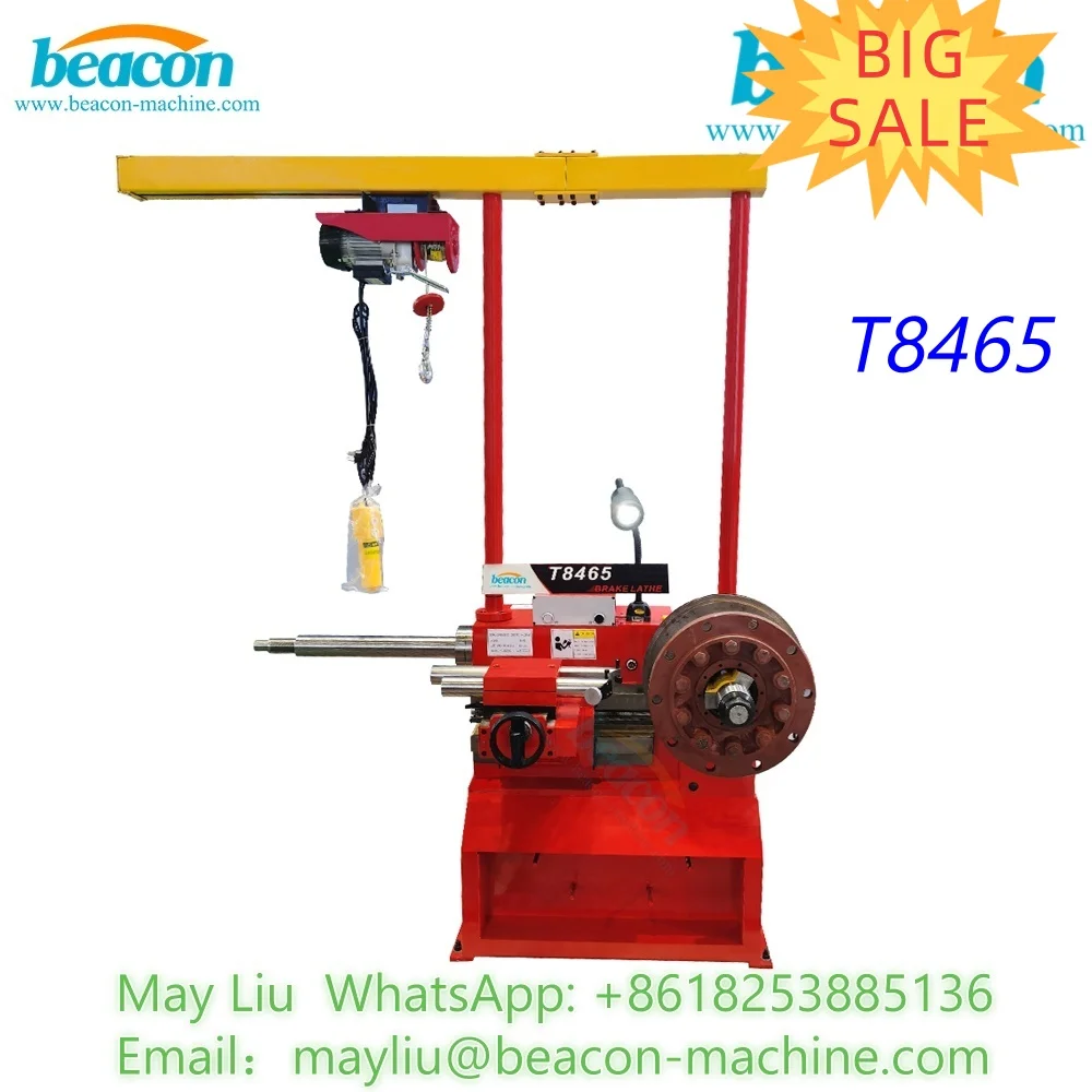 

Машина для ремонта тормозных дисков и барабанов T8465 Ремонт тормозных дисков крупных, средних и малых транспортных средств и больших и средних тормозных барабанов