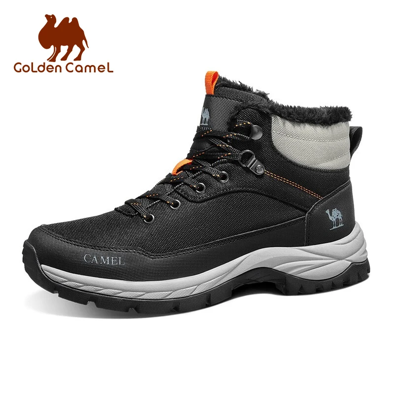 Golden Camel Hiking Shoes Winter Warm Walking Jogging Hightop Outdoor Big Size Sport Boots Climbing Sneakers Waterproof